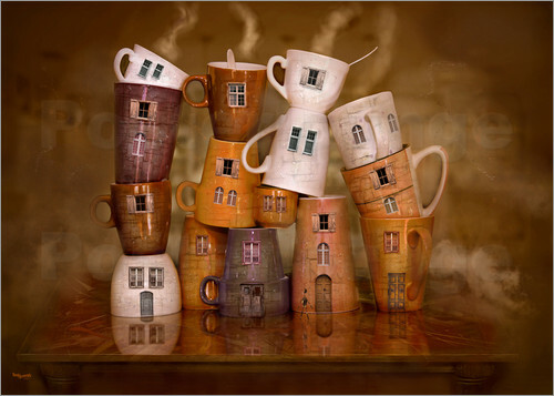Acrylglasbild Kaffee Zeit in der Küche - teddynash Acrylglasbild Kaffee Zeit in der Küche - teddynash