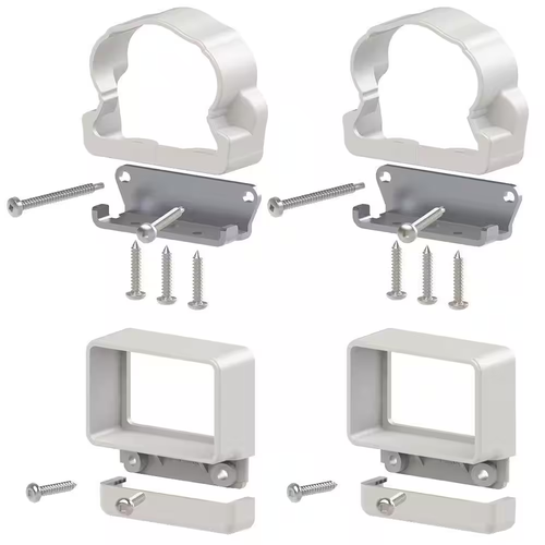 KIT DE SOPORTE DE LÍNEA DE RIEL DE VINILO Veranda Barandilla Tradicional Soporte Duradero 4-PAQUETE - Imagen 7 de 12