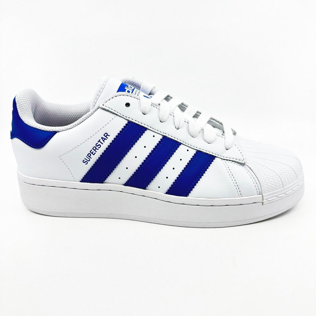 Adidas Originals Superstar XLG Cloud White Blue Mens Adidas Originals Superstar XLG Cloud White Blue Mens