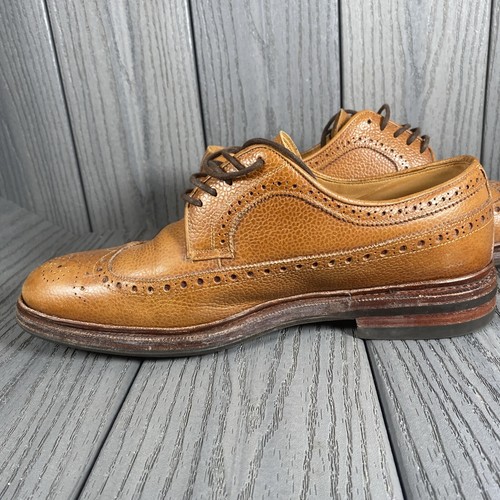 Zapatos Oxford de vestir de cuero vintage de tabaco Meermin 101375 talla 8 precio de venta sugerido por el fabricante 199 USD - Imagen 9 de 14