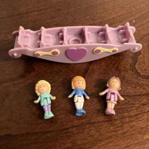 Polly Pocket Teeter-Totter Pals 1993 Bluebird Vintage W Figurines Complete
