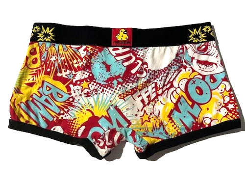 Neu Freegun Herren Comic Print Baumwolle Boxershorts Trunk Shorts Gr. M - Bild 2 von 13