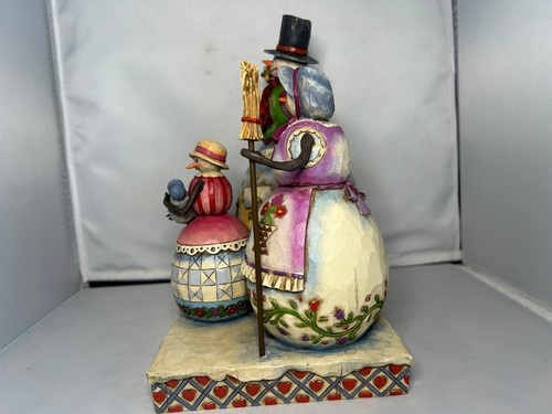Jim Shore "Warm Hearts on Frosty Days" Snowman Family Figurine w/ Box New! - Picture 2 of 12