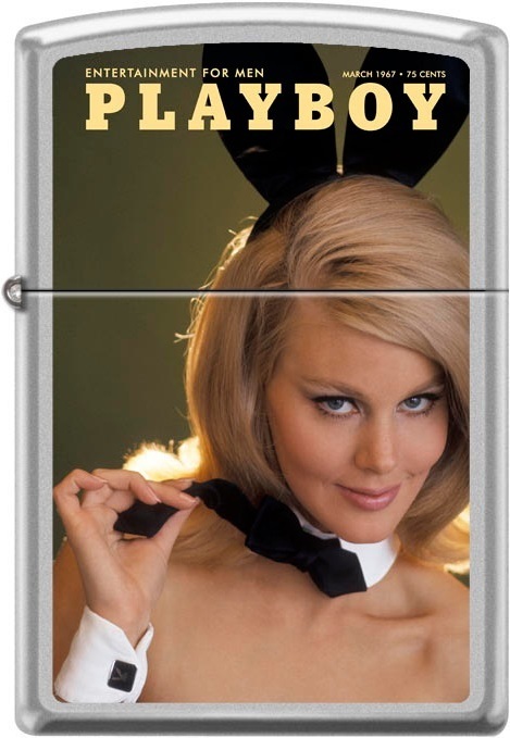 Zippo Playboy March 1967 Cover Satin Chrome Windproof