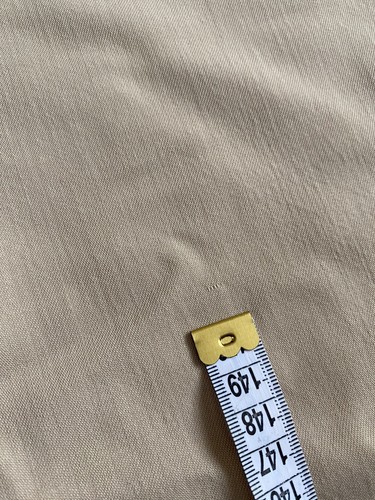 Falda lápiz vintage para mujer beige informal de lujo con cremallera de seda talla M - Imagen 14 de 14