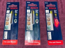 (LOT OF 3) BOSCH NS200 TILE AND NATURAL STONE DRILL BIT 3/16" DIA 2" LONG