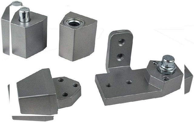 Global Door Controls Aluminum Arch Vistawall Style Left Hand Offset Silver