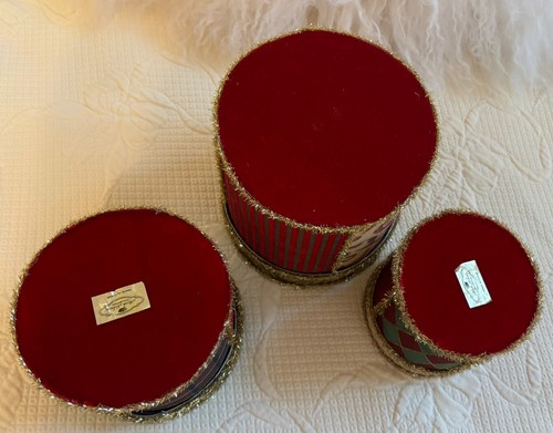 Juego de 3 cajas de regalo vacías de Navidad Mark Roberts variedad tamaños - Imagen 4 de 4