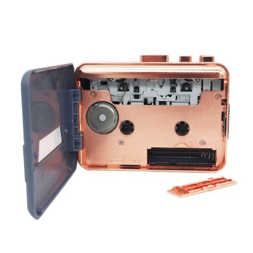 Class Walkman Cassette Headphones Speaker Player Built-In Speaker BlueGold C14 O - Picture 8 of 11