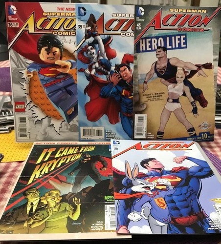 NEU 52 Superman 0,1-52 Action Comics #1 Jim Lee signiert Variante Cover 0,1-18 - Bild 11 von 13