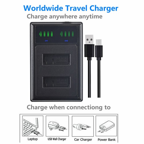 2X 900mAh Li-ion Battery + charger For Sports Camera SJ6000 SJ4000 SJ7000 M10 - Picture 10 of 10