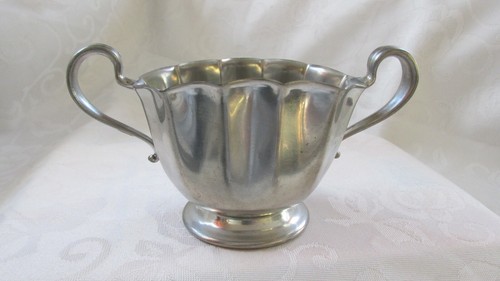 Vintage Old English Genuine Pewter 800 Sugar Creamer & Tray 3 Piece Set - Picture 8 of 12