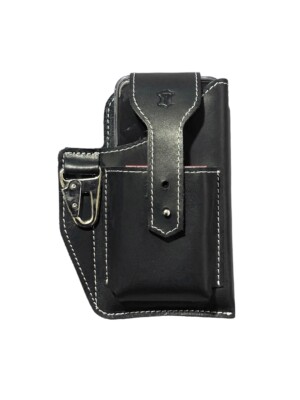 Echt Leder Handy & Zigarettenetui Gürtel - Aufsteck Etui Dickes Rindsleder Etui
