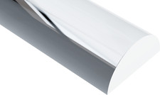 Acrylic Half-Round Rod (Extruded) Clear, 3/4" Diameter, 72" Length