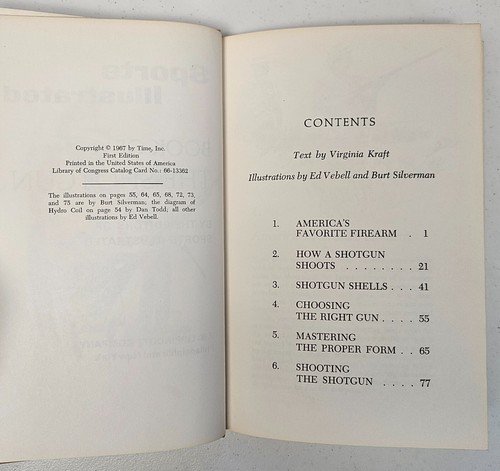 Sports Illustrated Book of the Shotgun Vintage Outdoors Firearm FIRST EDITION - Picture 5 of 5