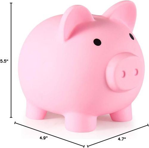 Piggy Bank, Unbreakable Plastic Money Bank, Coin Bank for Girls and Boys, Medium - Picture 7 of 7