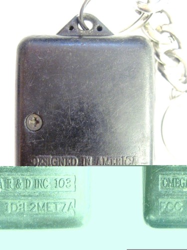 Excalibur 103 Replacement 3-Button Key Fob GREEN LED Transmitter L2MET7A L2MET5B - Picture 2 of 2