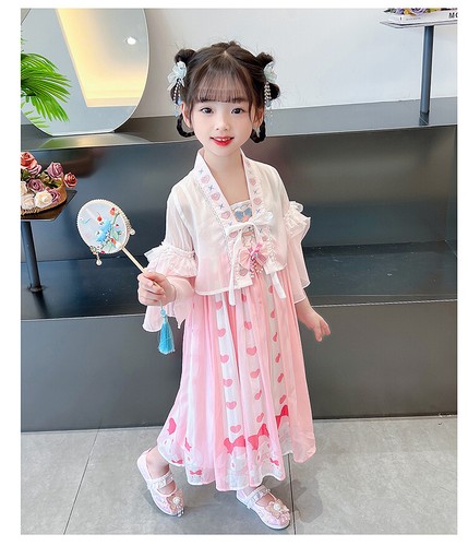Kuromi Melody Kids Ancient Chinese Dress Princess Dress Hanfu Cosplay Costume - Picture 15 of 26