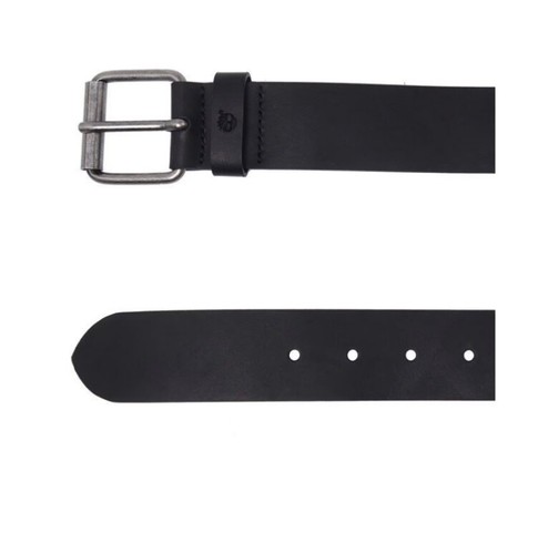 Timberland Mens 4cm Leather Belt Large 95cm fits 36”-38” Black New Logo Keeper - Picture 3 of 8