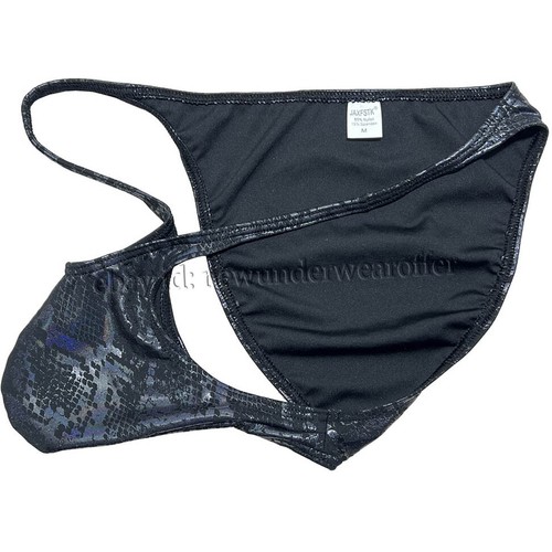 Men's Wet Look Bikini Briefs Cheeky Underwear Physique Posing Trunk Soft Panties - Picture 6 of 43