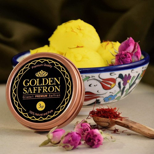 Golden Saffron, Finest Pure Premium All Red Saffron Threads, Grade A+ - Picture 17 of 45