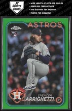 2024 Topps Chrome Update Spencer Arrighetti USC17 RC Green Refractor /99 Astros