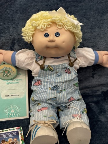 Vintage Cabbage Patch Kid HM 8 Lemon Loops HTF Dino Overalls BC Glasses - Picture 1 of 14