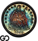1859 Seated Liberty Half Dime PROOF, Beautiful Bullet Toned Gem PR++, Stunner!