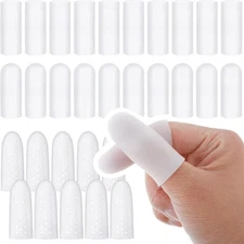 Silicone Finger Cots: Soft Thumb Protector 30 PCS Fingertip Covers for 30 