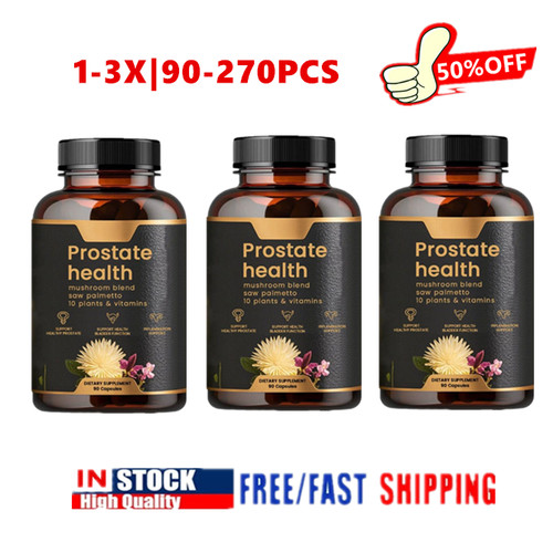 **.1-3 botellas cápsulas para la salud de la próstata con mezcla de hongos y palma enana americana EN STOCK - Imagen 1 de 17