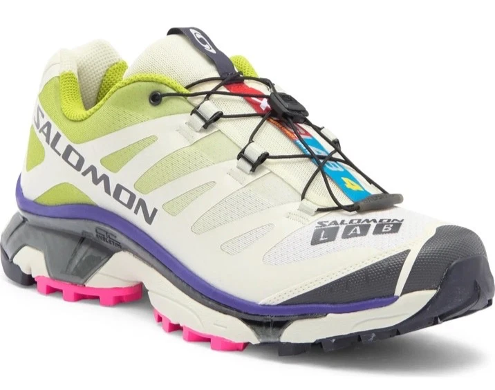 Salomon XT-4 OG Vanilla Ice Dark Citron Liberty PurplePink S/Lab Fashion Sneaker