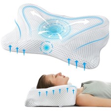 Cervical Neck Pillow for Pain Relief, Ergonomic Memory Foam Pillows for Sleep...