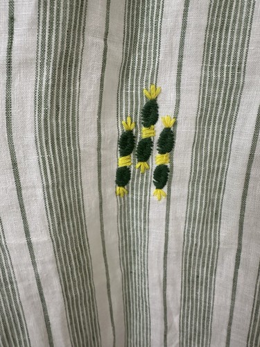 WIGGI KIT GREEN LINEN DRESS - Picture 11 of 12