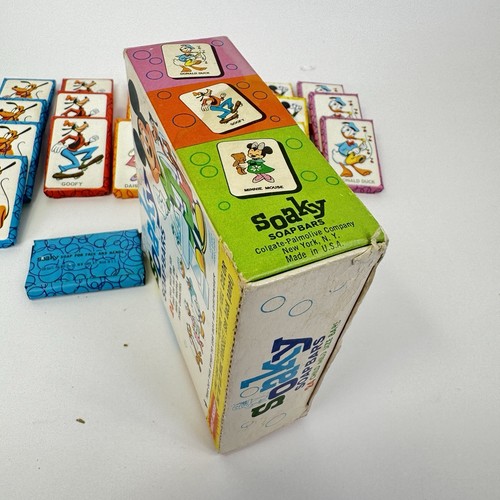 Vintage Walt Disney Soaky Soap Bars Colgate-Palmolive Co. 21 Mini Bars - Picture 5 of 6