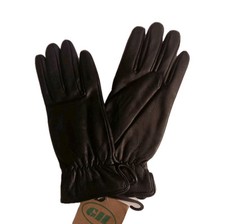 Women's Genuine Leather Gloves, Small , Brown