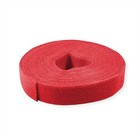 VALUE Klettband auf Rolle rot 10 mm breit und 25 m lang Kabelmanagement