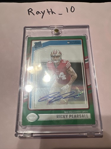 2024 Panini Donruss - Ricky Pearsall Green AUTO Rated Rookie Optic Preview #318