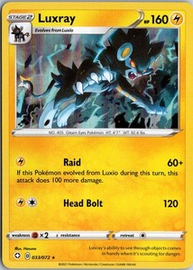 Luxray Shining Fates 033/072 Holo Rare NM