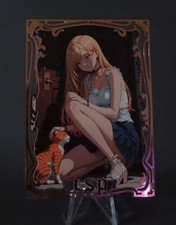 LSP “Goddess Story” 167/200 – Anime Girl & Cat – Custom Fan Art Card