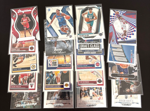 Basketball Rookie Card Lot Prizms, Optic, Filipowski, Edey, Ayton, Mosaic - Picture 8 of 8