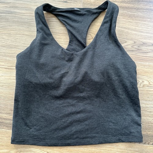 Vuori Halo Performance Crop Tank 2.0 DreamKnit™ Black Heather Small? Athleisure - Bild 2 von 7