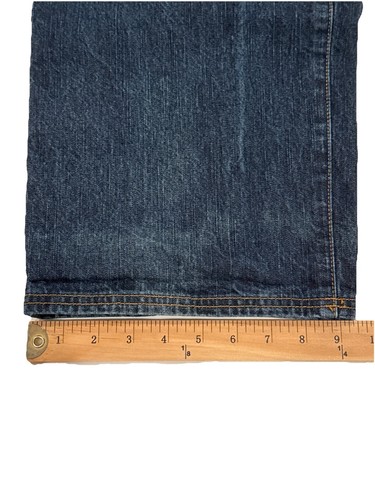 VTG Y2K Enyce Baggy Jeans Men's 34 x 31 Blue Patches Denim Loose Embroidered - Picture 8 of 15
