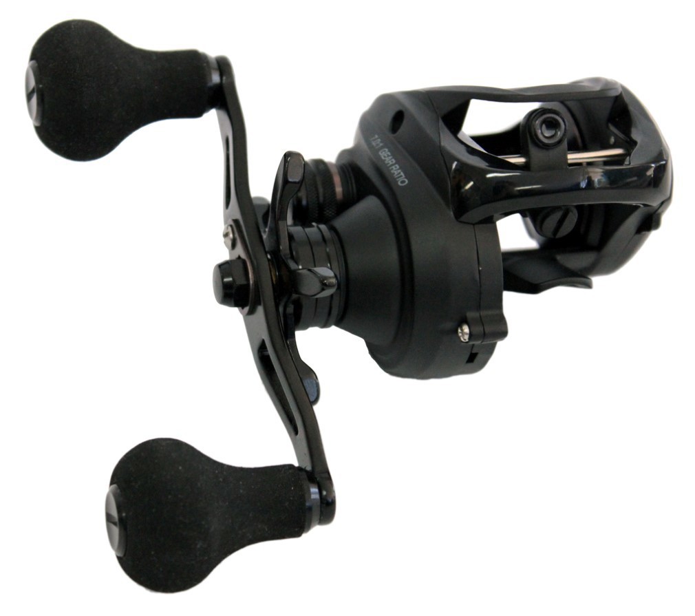 atc baitcaster reel PRC Casting Fishing Matte Black / Right / Size: 100 and the aluminum handle with an EVA knob feels comfortable after hours of use in your hands COMBAT V2 BAITCASTING REEL CBPV2201