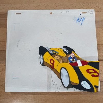 Vintage Adventures Of Speed Racer Animation Production Cel W/Art Drawing 014