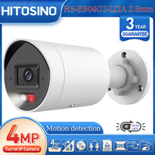 4MP Bullet PoE IP Camera Smart Dual Light MIC 100ft Color Night Vision RTSP IP67