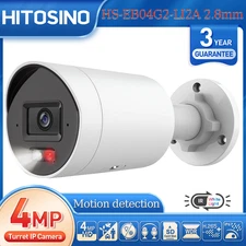 4MP Bullet PoE IP Camera Smart Dual Light MIC 100ft Color Night Vision RTSP IP67