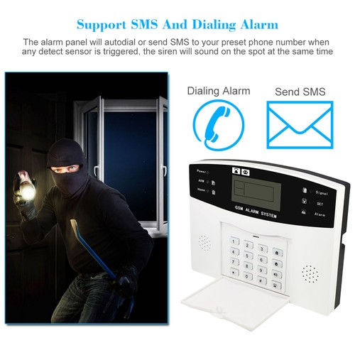 Wireless GSM SMS Home Burglar Security Alarm System Detector Sensor Kit LULL - Picture 8 of 24