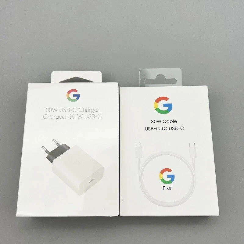 Cargador de pared rápido EU30W Google Charger tipo C a C compatible con Google Pixel 7/8/9 Foto 3 de 4