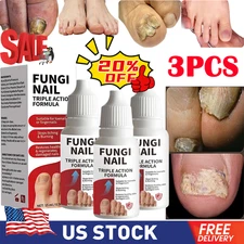 3PCS Fungi Nail Anti Fungal Liquid Formula Nail Repair Liquid Solution 15ml