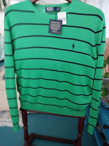 Maglione pullover manica lunga uomo Polo Ralph Lauren taglia grande 100% cotone Pima - Foto 6 di 8